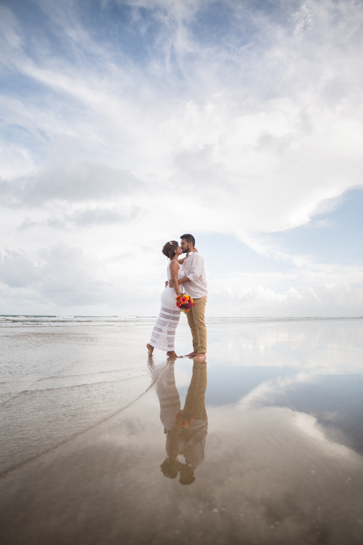 buquê de noiva para casamento na praia