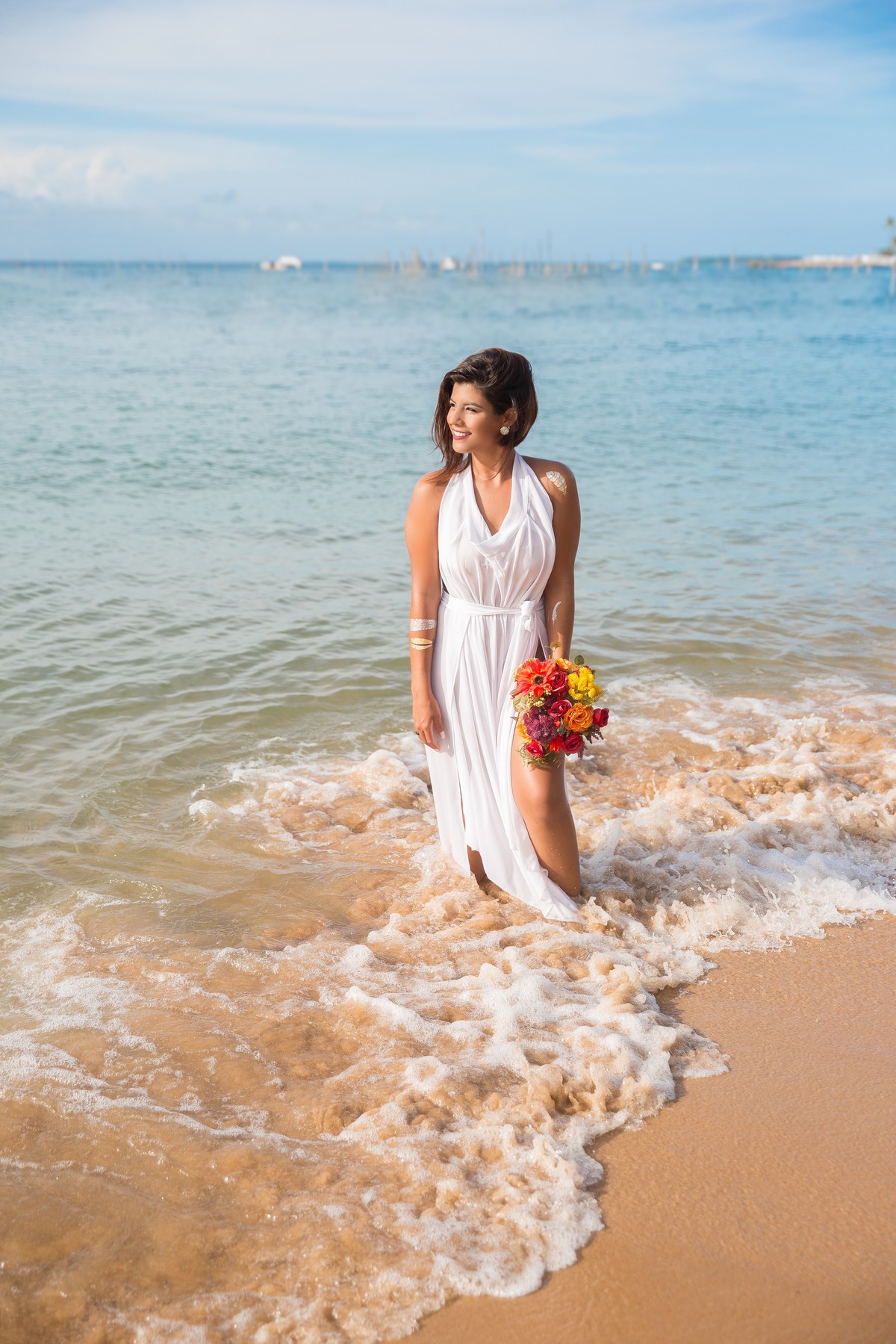 vestido para casamento na praia 