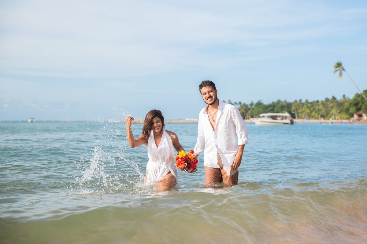 vestido de noiva para casar na praia Ilhéus-BA