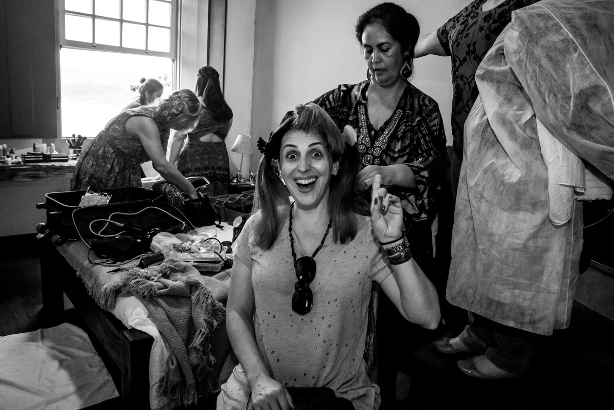 madrinhas em produção em making of