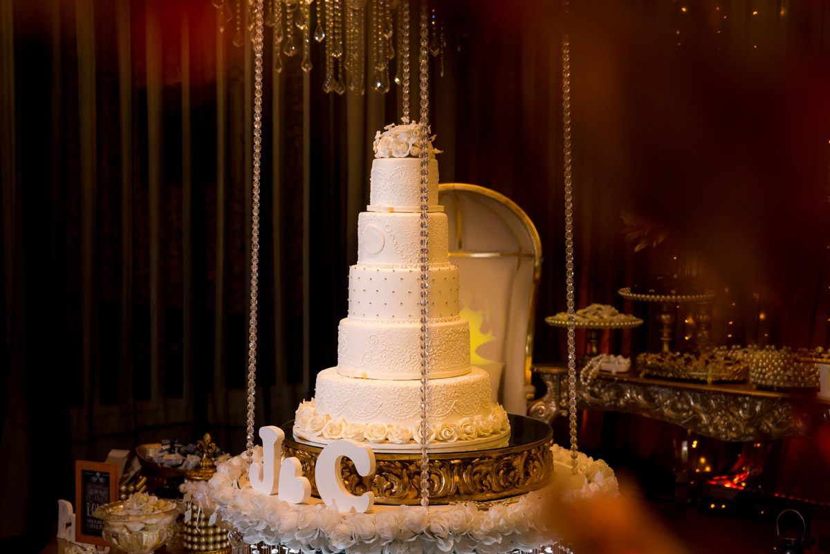 decoração do bolo flutuante