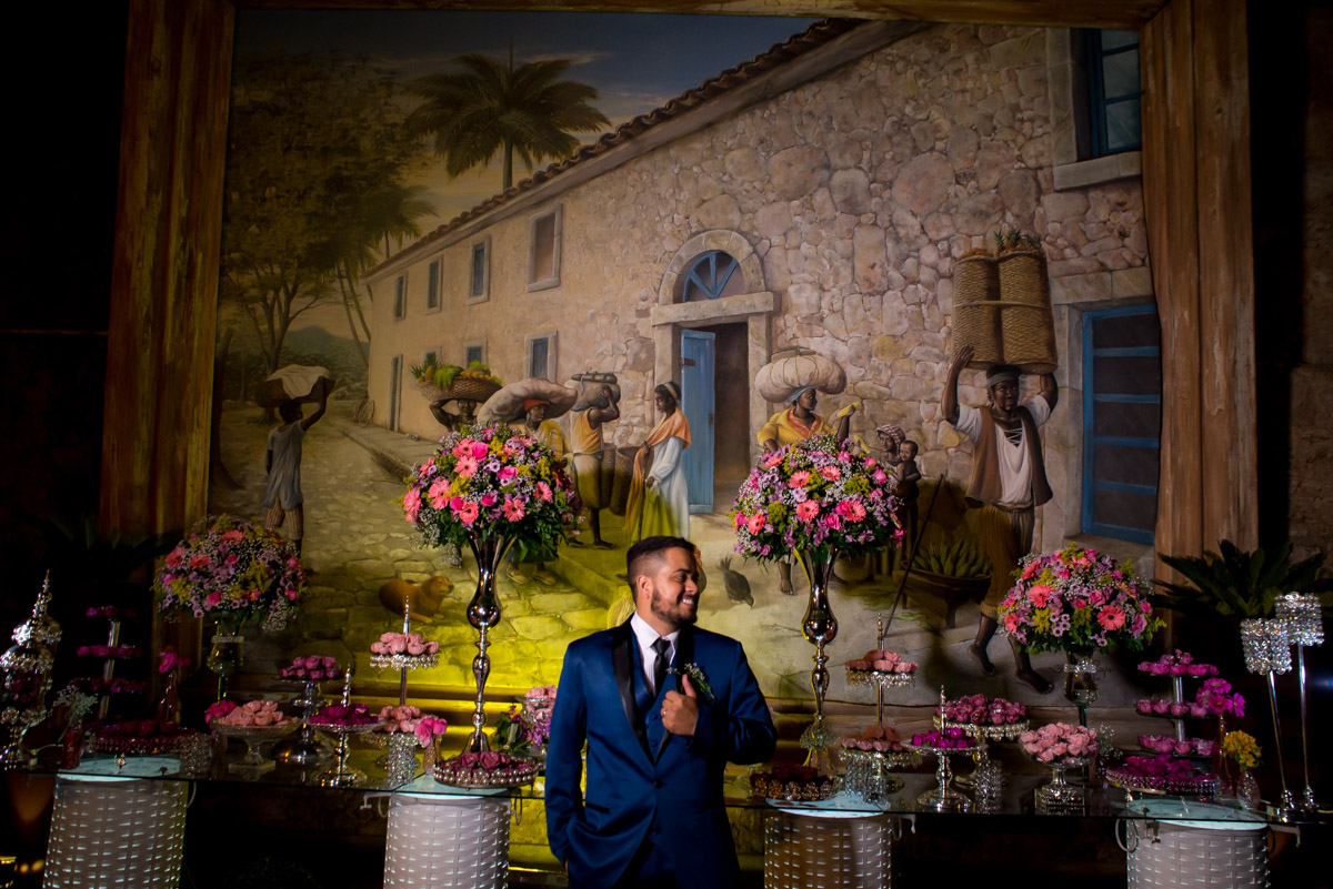 pose do noivo decoração rústica