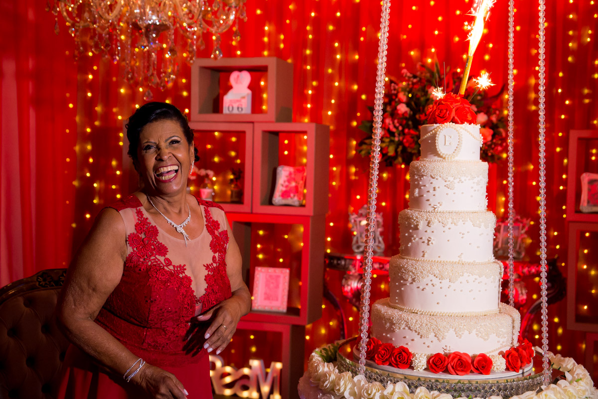 foto espontânea na festa de aniversário