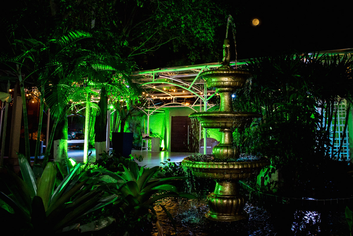 decoração com chafariz salão de festa iris em bangu fotografo fabio doria