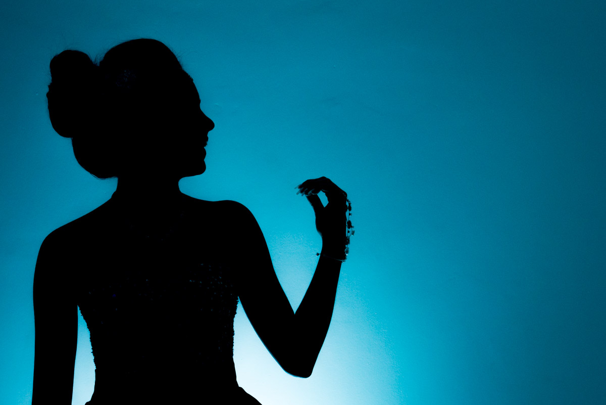 silhueta debutante em ensaio fotográfico fotografo fabio doria