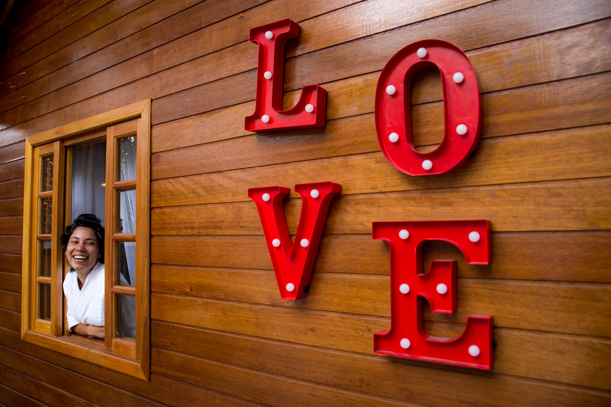 noiva ainda de bob para ensaio making of 