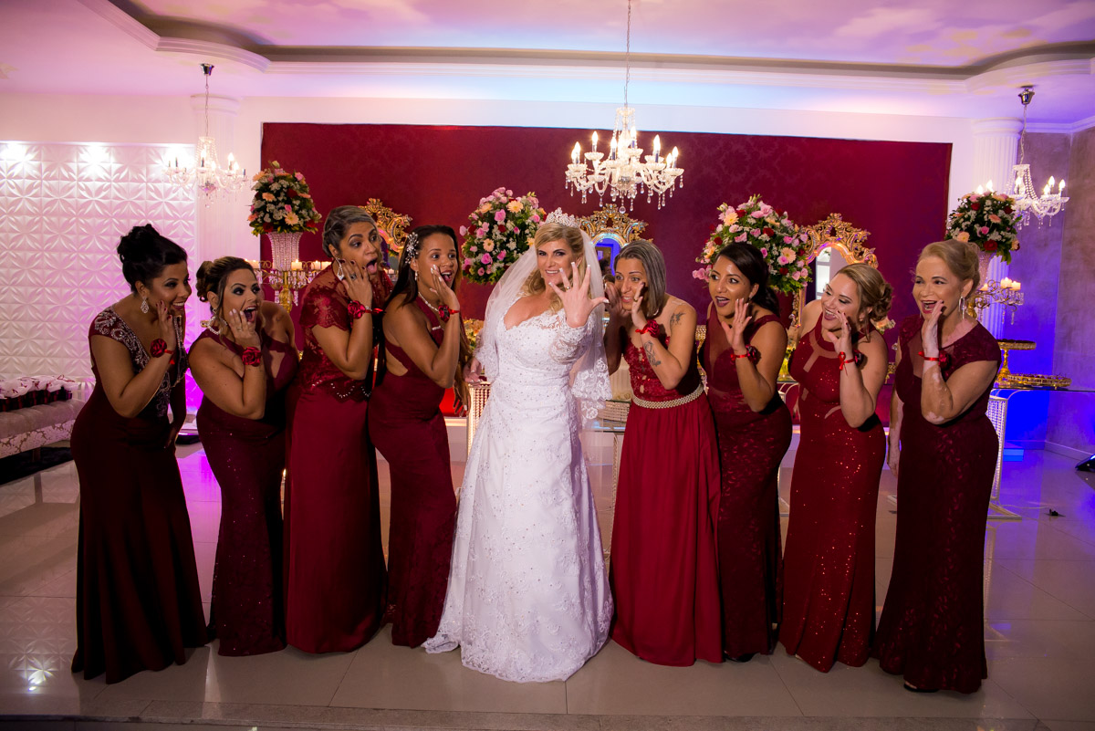 noiva com as madrinhas 