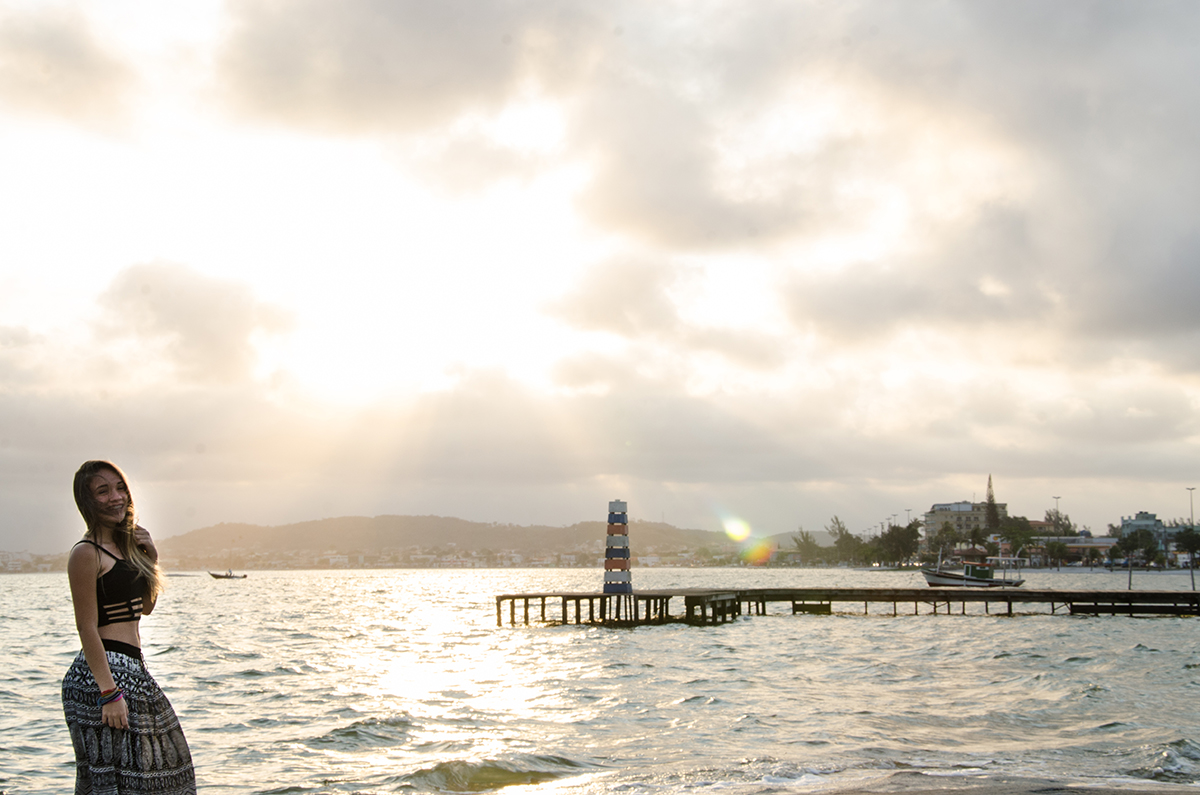 pose para ensaio no pier