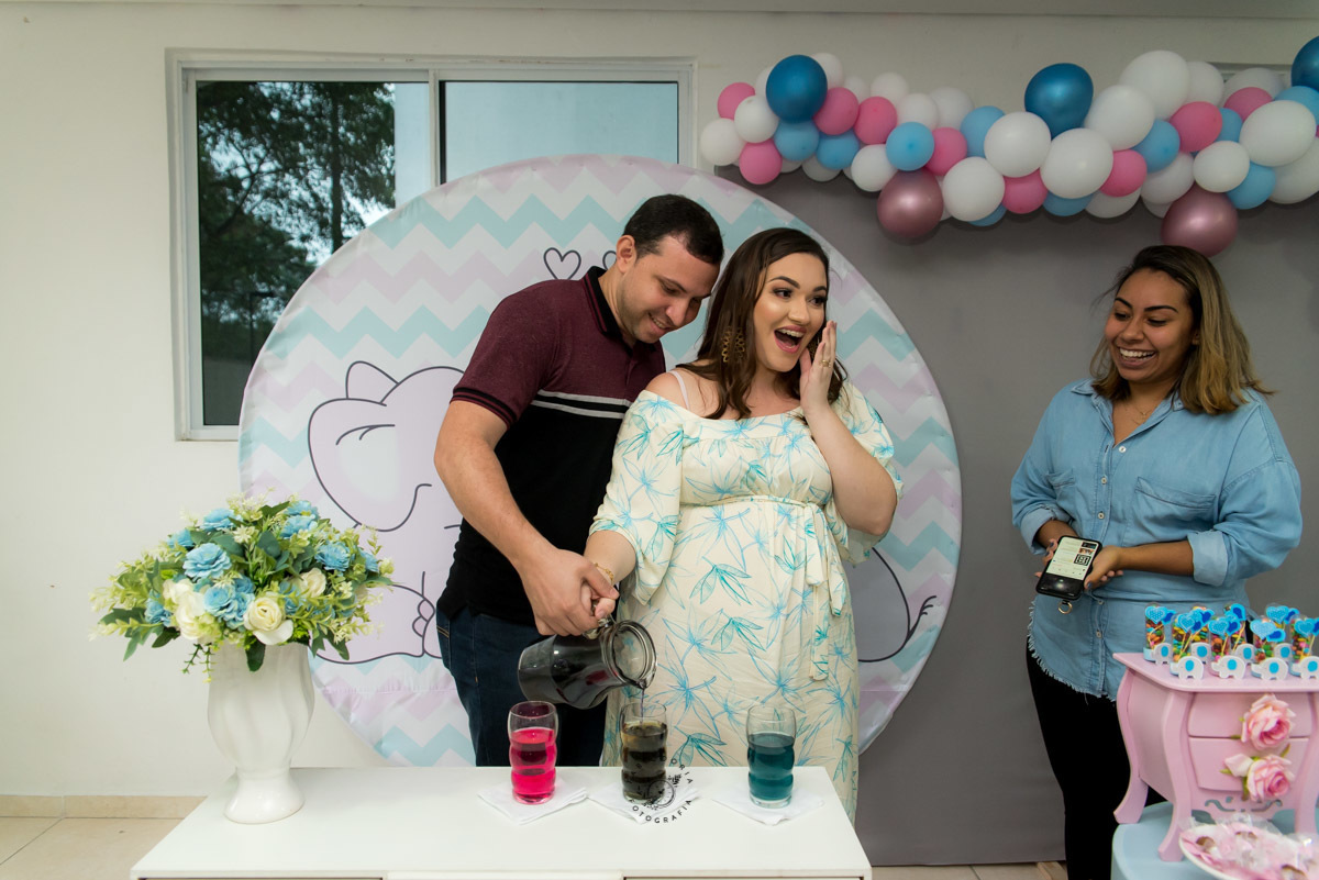 decoração para chá de revelação fotógrafo fabio doria 