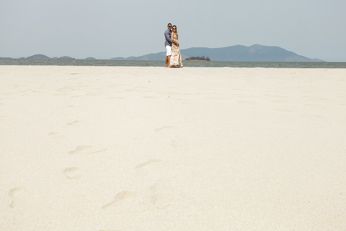 ensaio em frente o mar