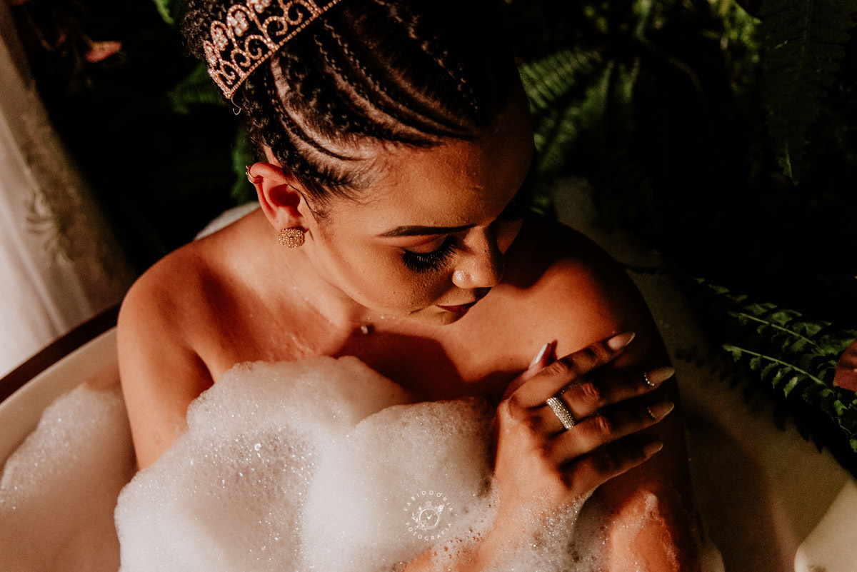 Making of Casamento, noiva banheira ofurô no chalé salão Ballroom Iris | Fotógrafo Fabio Doria o melhor de bangu 