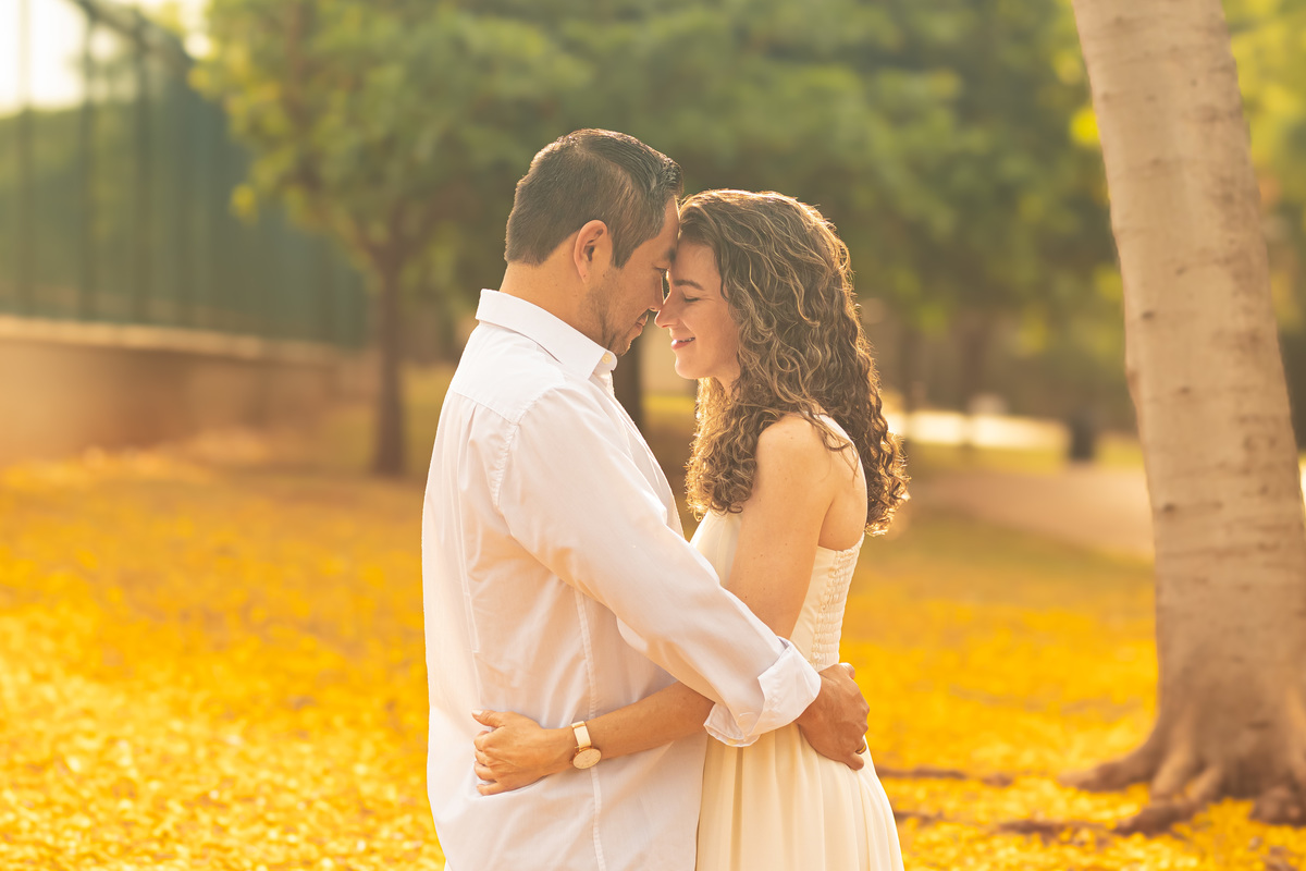 Ensaio pré-wedding em Ribeirão Preto realizado no Parque Olhos D’Água. Fotos românticas, naturais e cheias de emoção, capturadas por fotógrafo profissional especializado em casamentos e ensaios de casal ao ar livre.