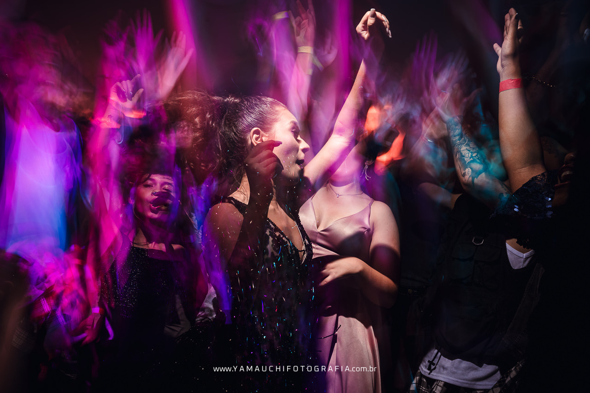 Fotografia de balada em festa de debutante no Alpes de Aruja