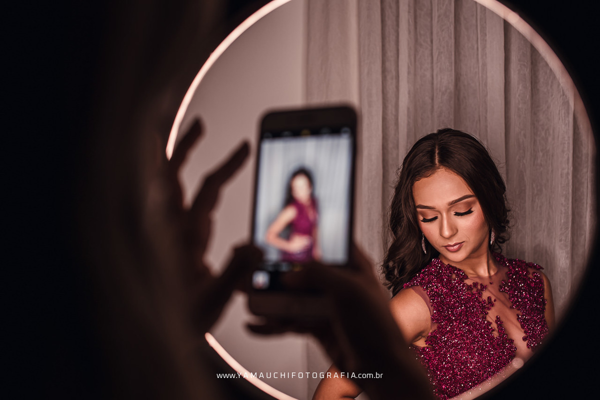 Retrato da debutante no Alpes de Aruja