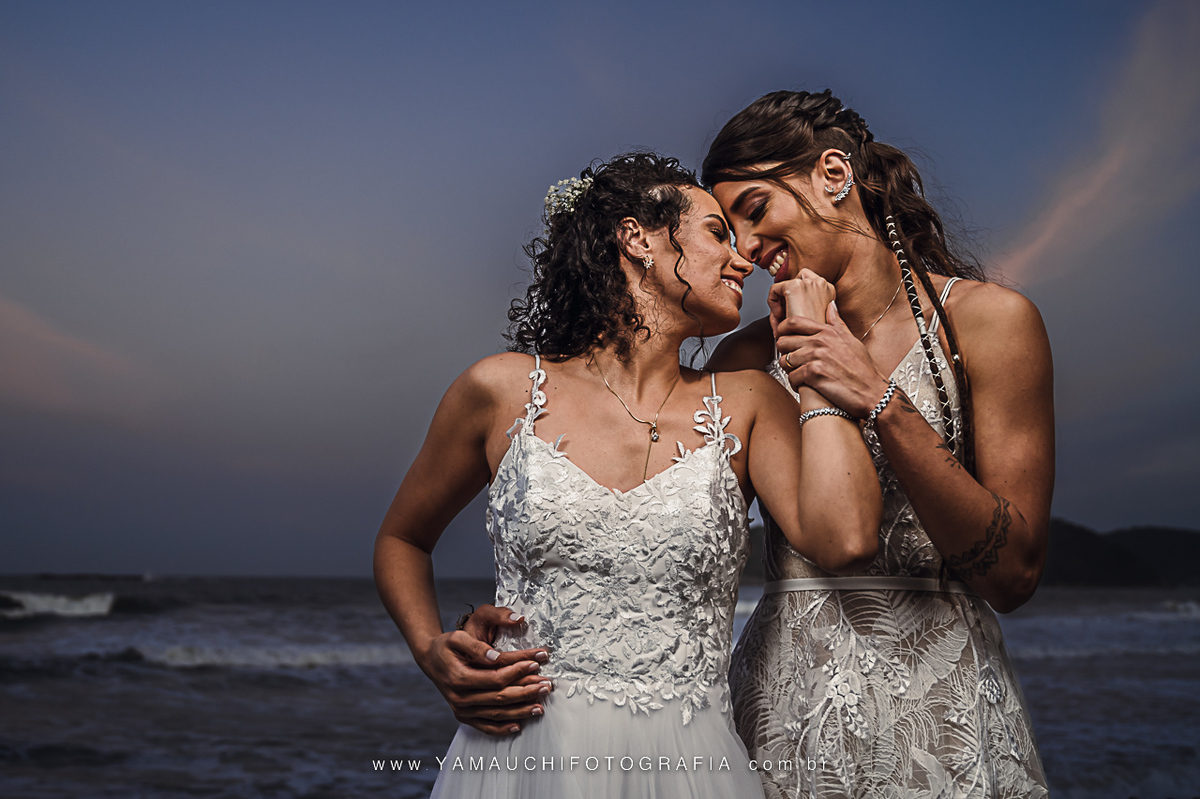 Ensaio de casal na praia Guaruja SP