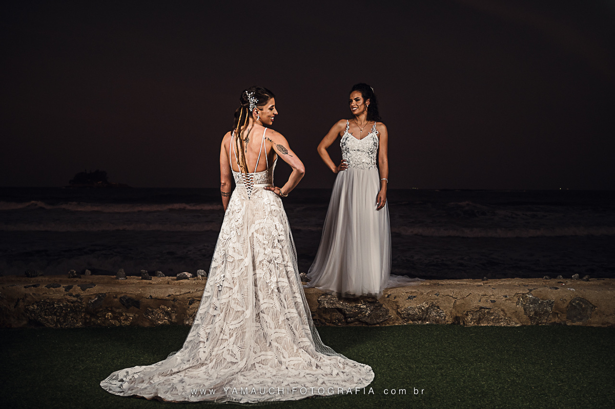Vestido de noiva para casamento na praia