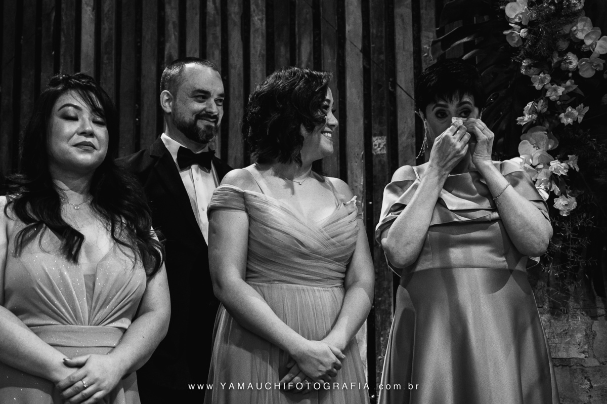 Foto de casamento na cerimônia