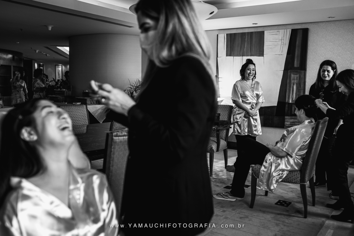 making of da noiva no Hilton