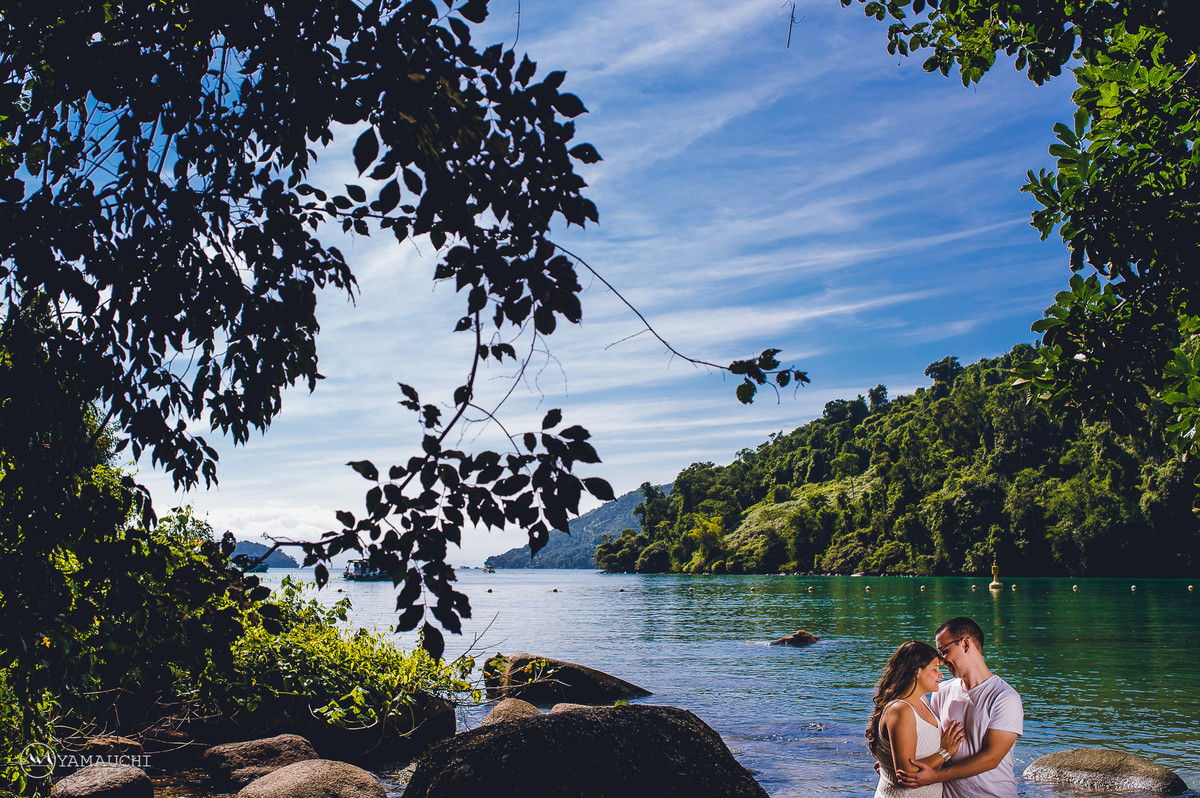 Ensaio de casal na praia