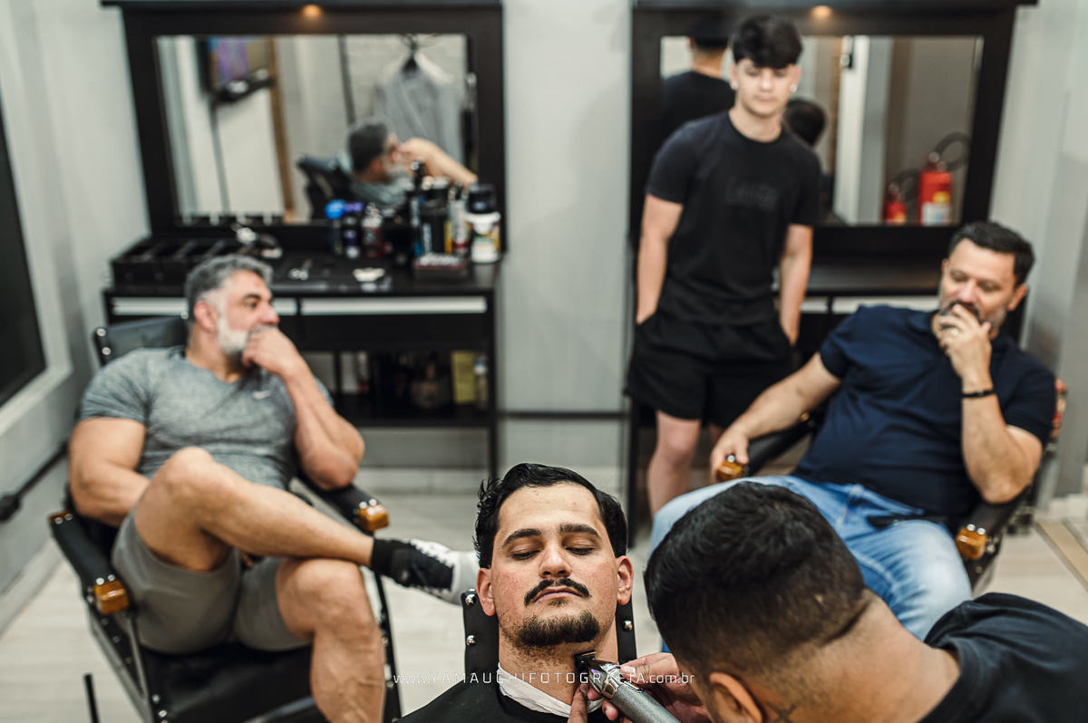 Making of do noivo em Mogi das Cruzes