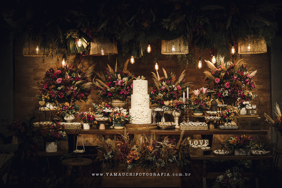 Decoração de festa de casamento em Mogi das Cruzes
