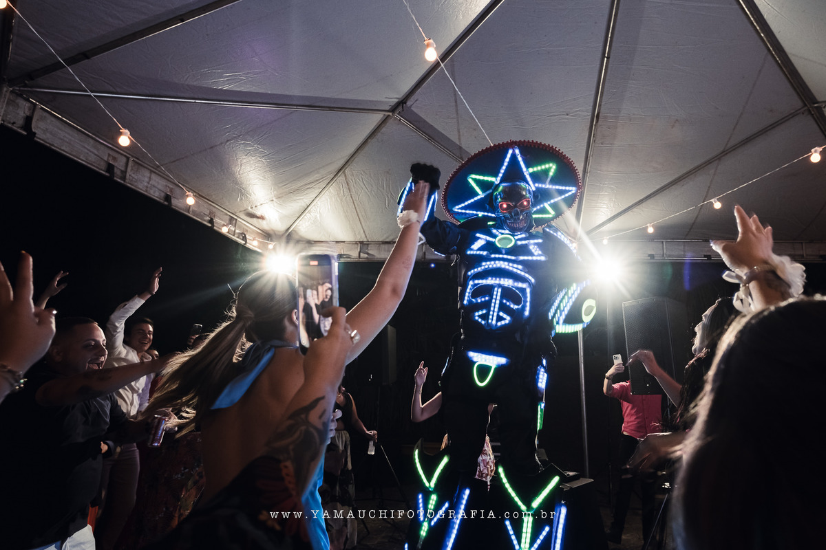 Robo de led para festas e eventos