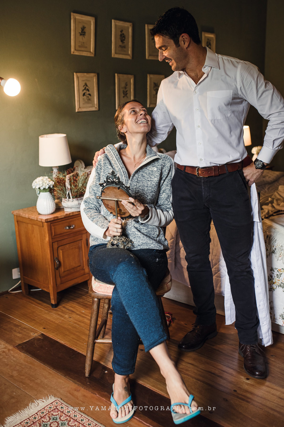 Noivos no making of juntos