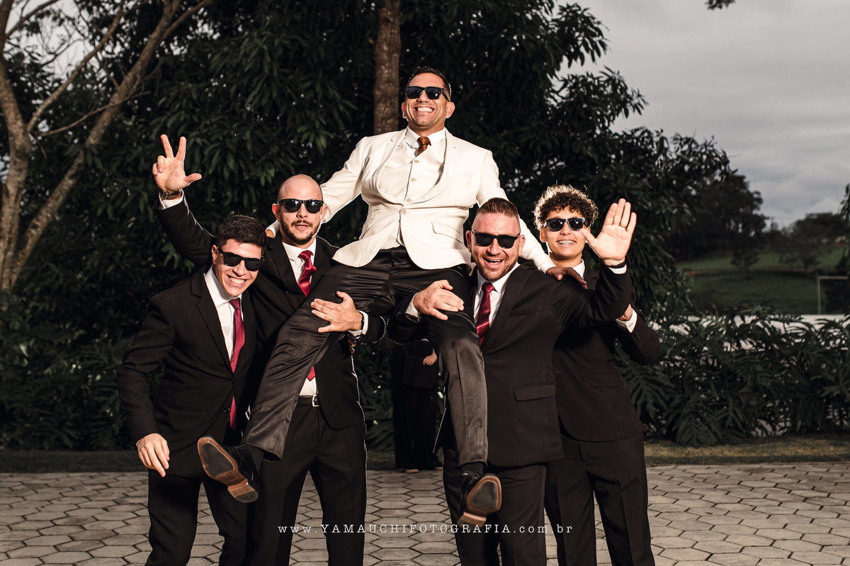 Foto de casamento no Sítio Sonho Real em Mogi das Cruzes