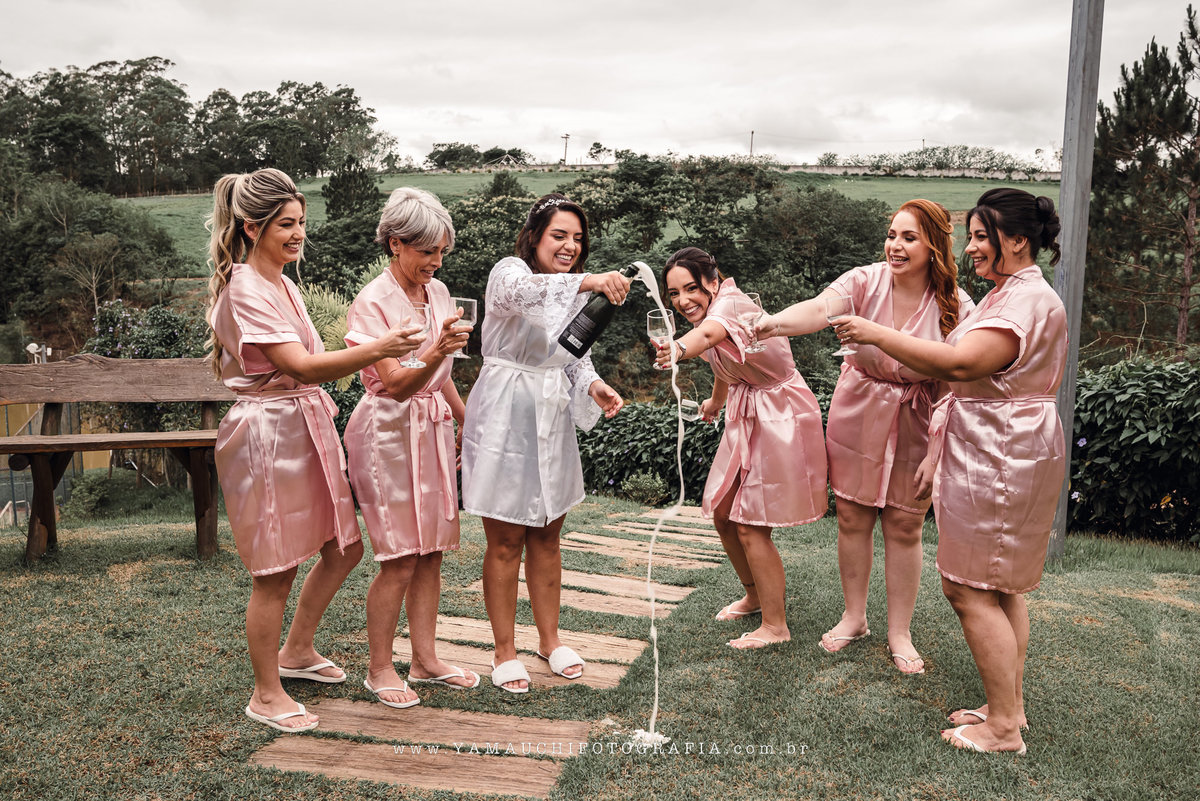 Madrinhas no Sítio Sonho Real