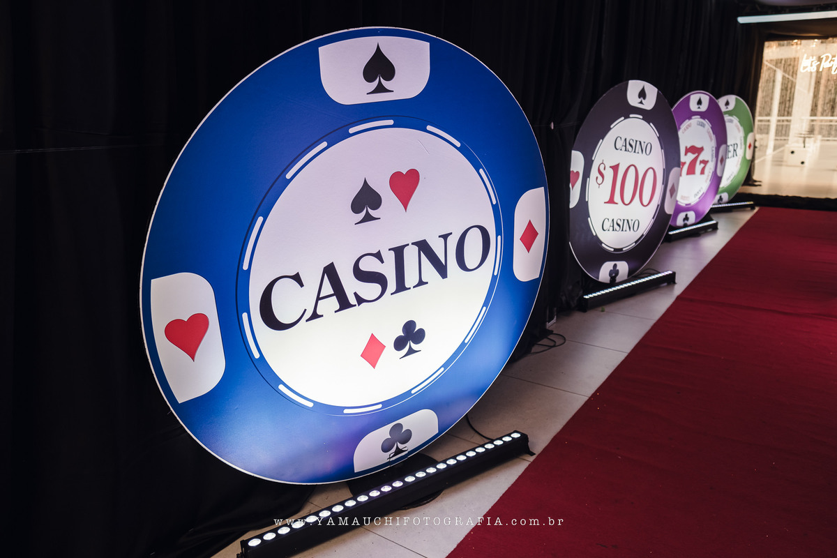 Led para festa cassino