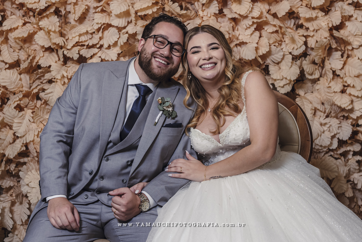 Ensaio dos noivos no casamento
