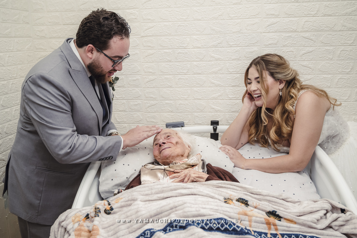 Foto da vovó no casamento