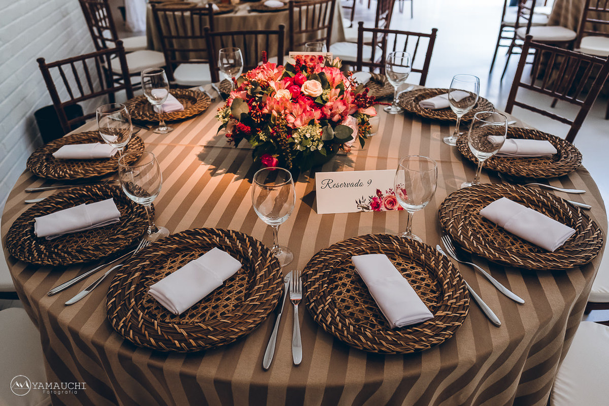 mesa de jantar de casamento