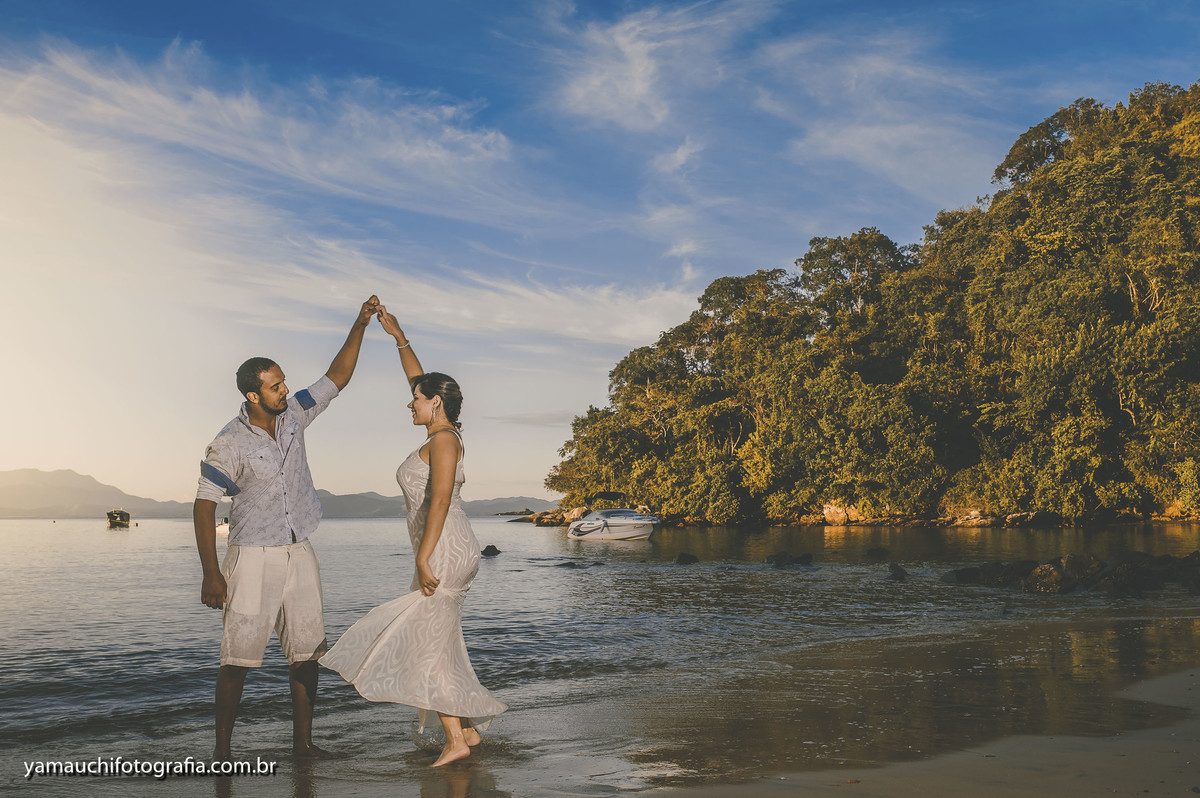 Pré casamento na praia
