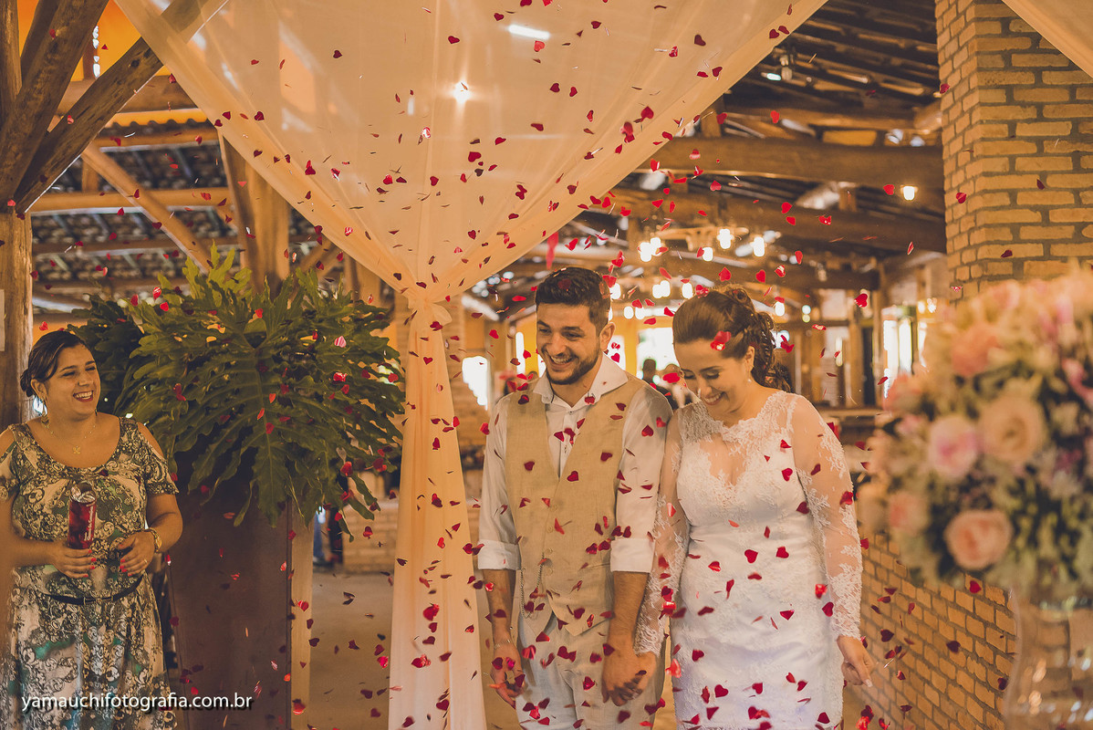 chuva de prata nos noivos