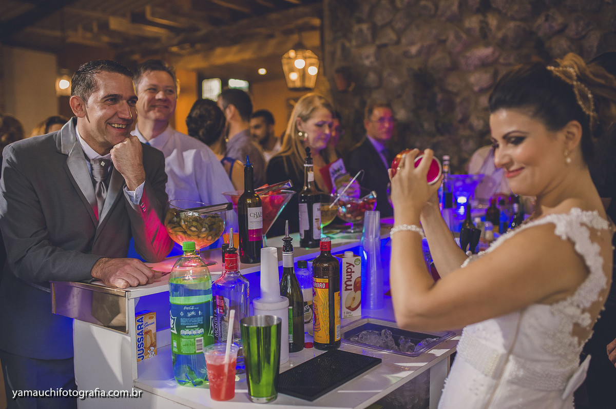 Bartender no casamento
