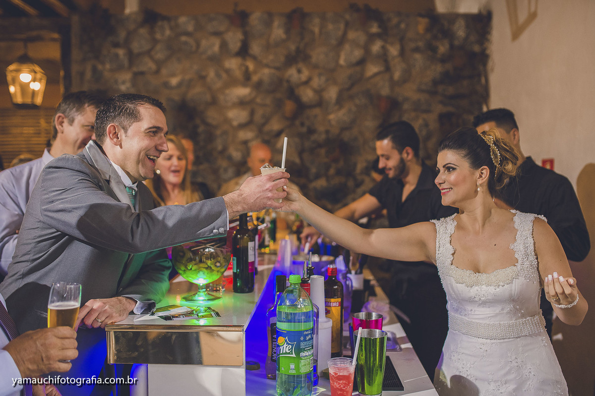 Bartender no casamento