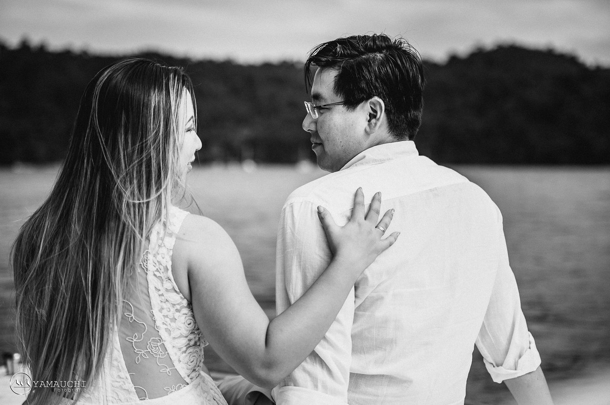 Ensaio de casamento na praia