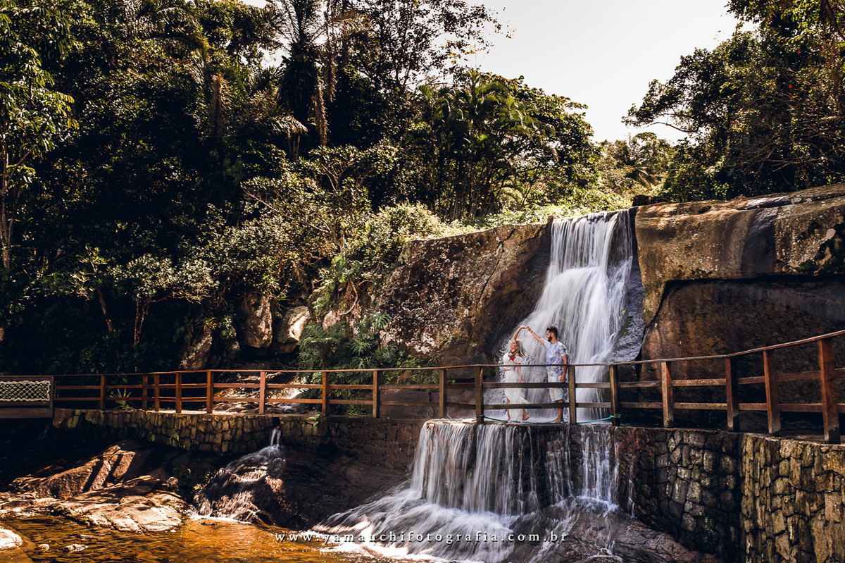 Fotografia na cachoeira