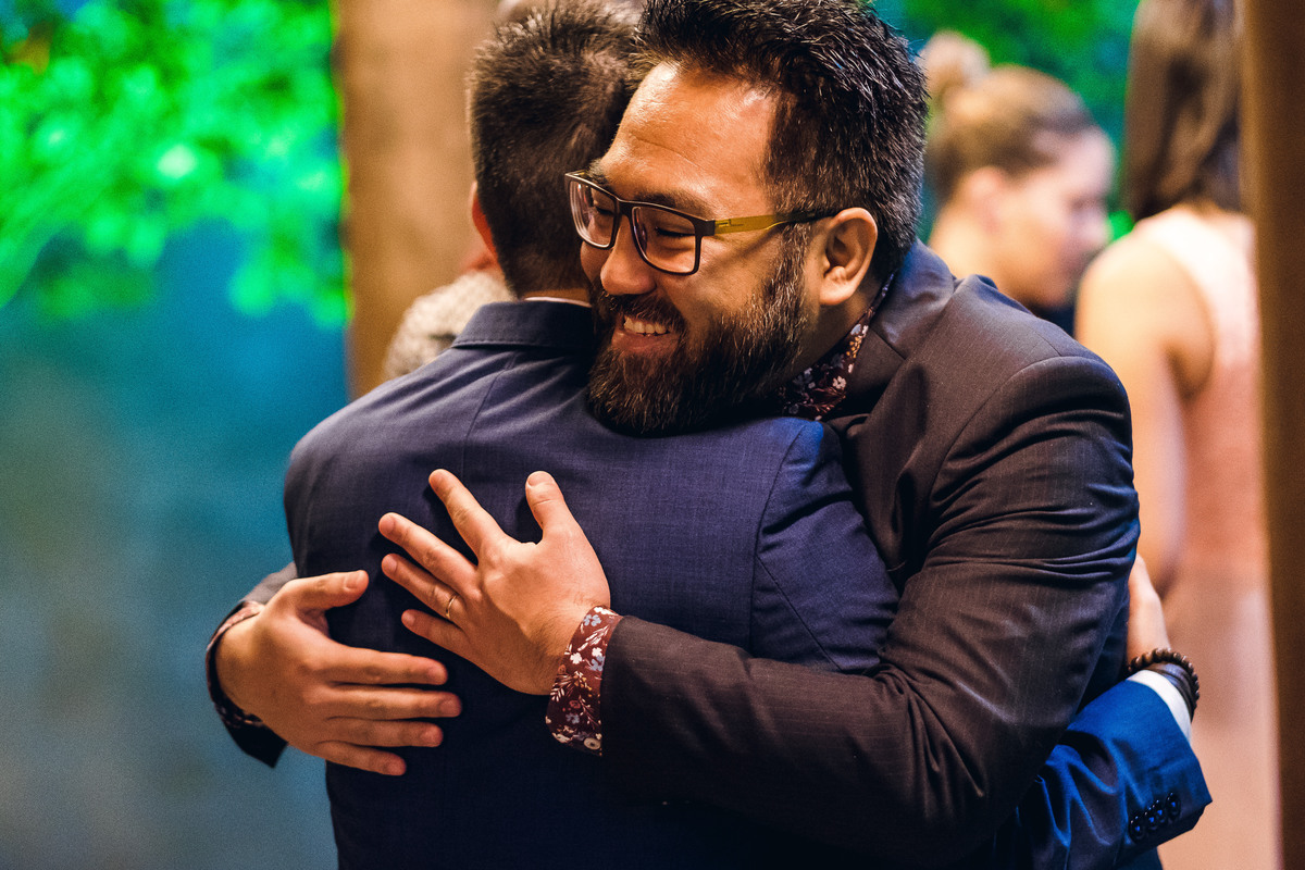 abraço dos convidados