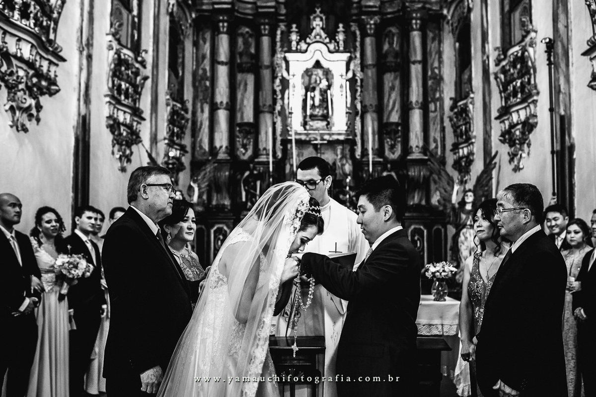 cerimônia de casamento na igreja