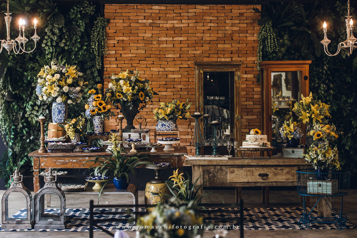 decoração de casamento rústico chic