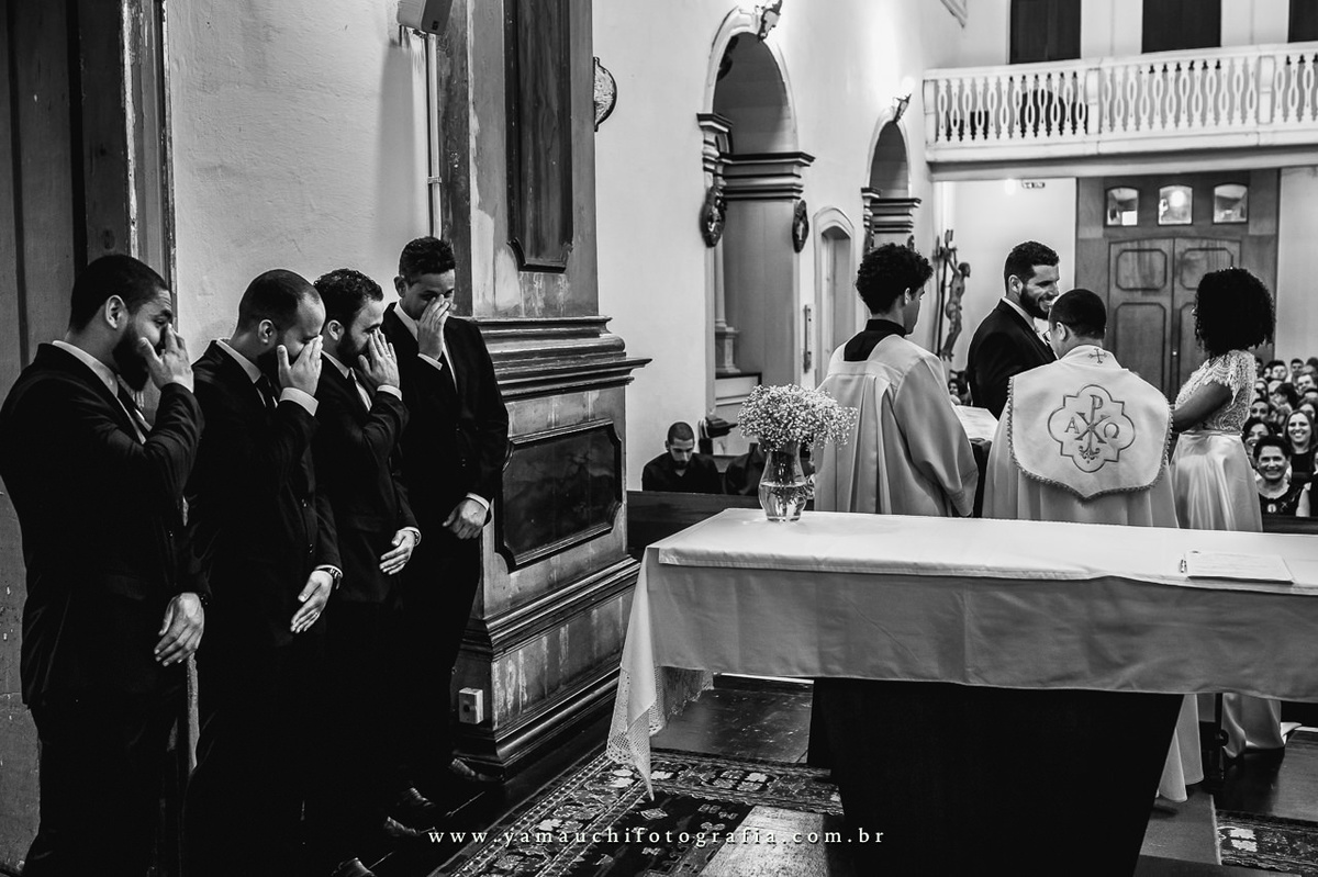 padrinhos na cerimônia de casamento