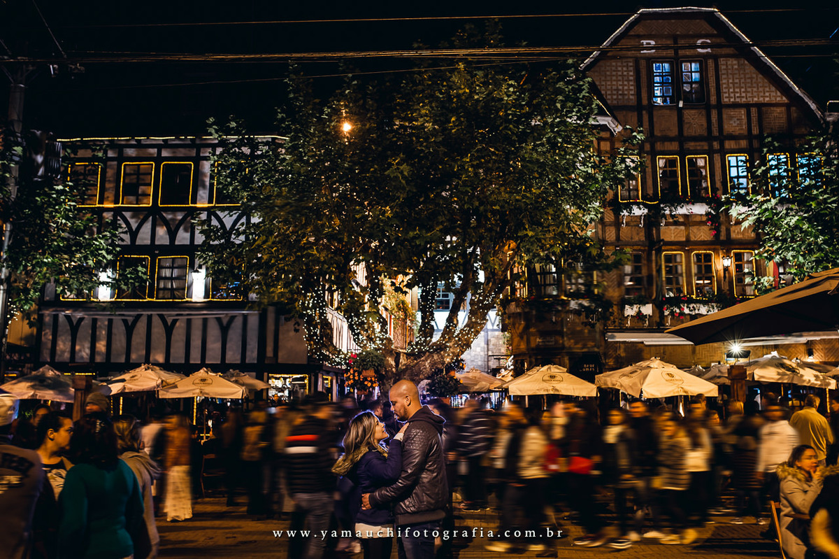 Pre casamento em Campos do Jordão a noite