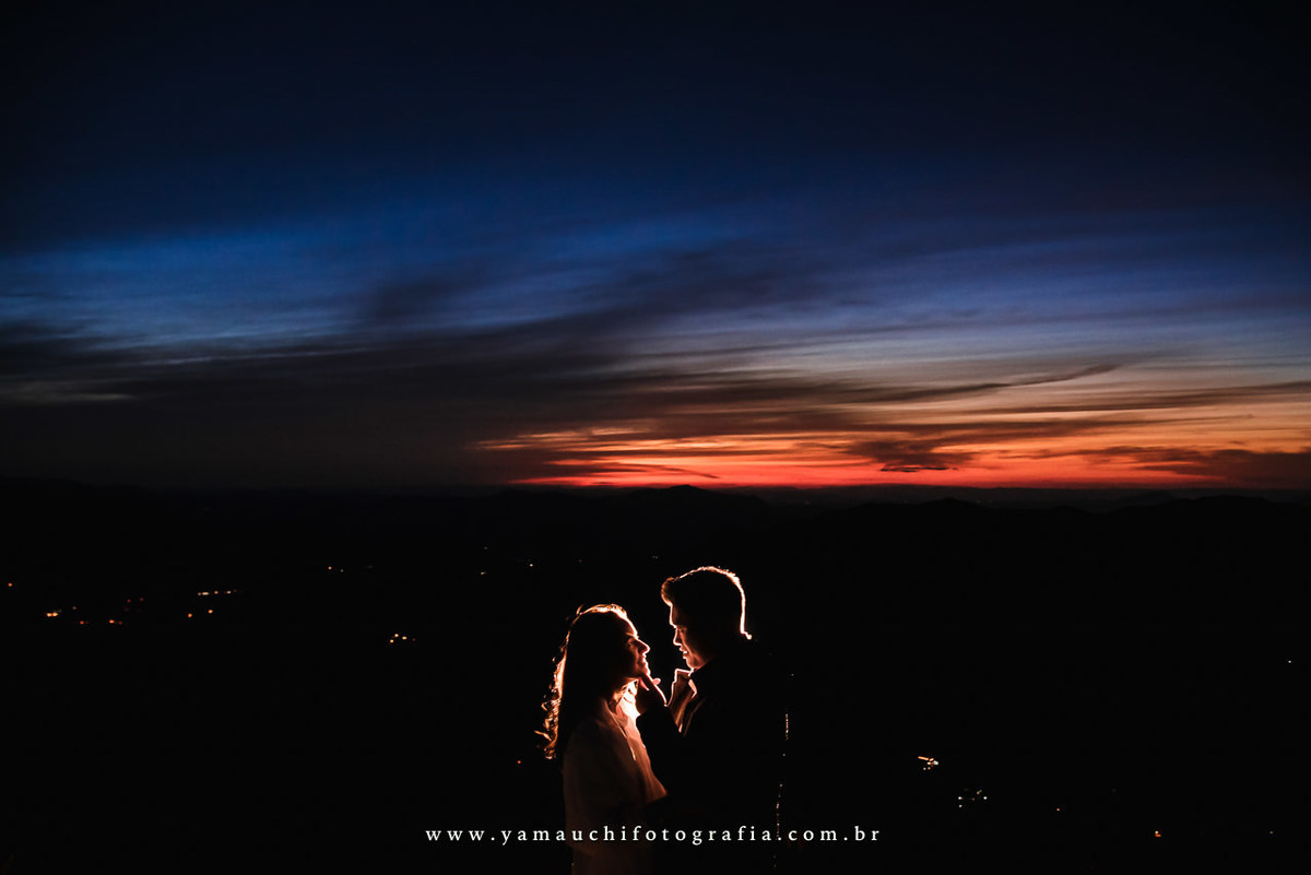 Foto de Por do sol na Pedra do Bau