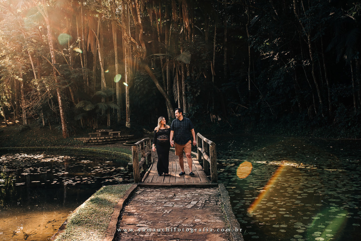 Luz natural no ensaio de gestante