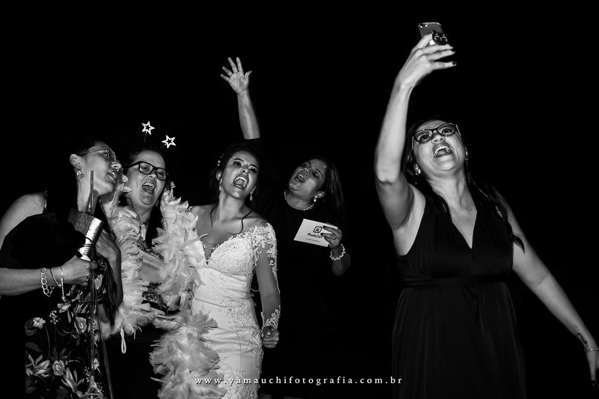 selfie no casamento