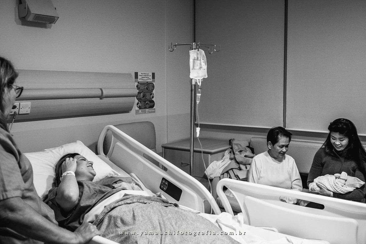 visita na maternidade