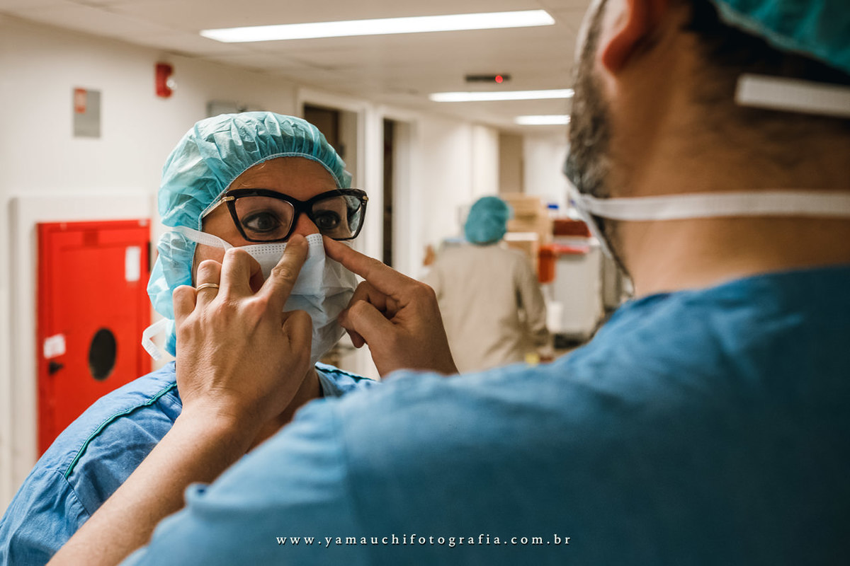 se preparando para o parto