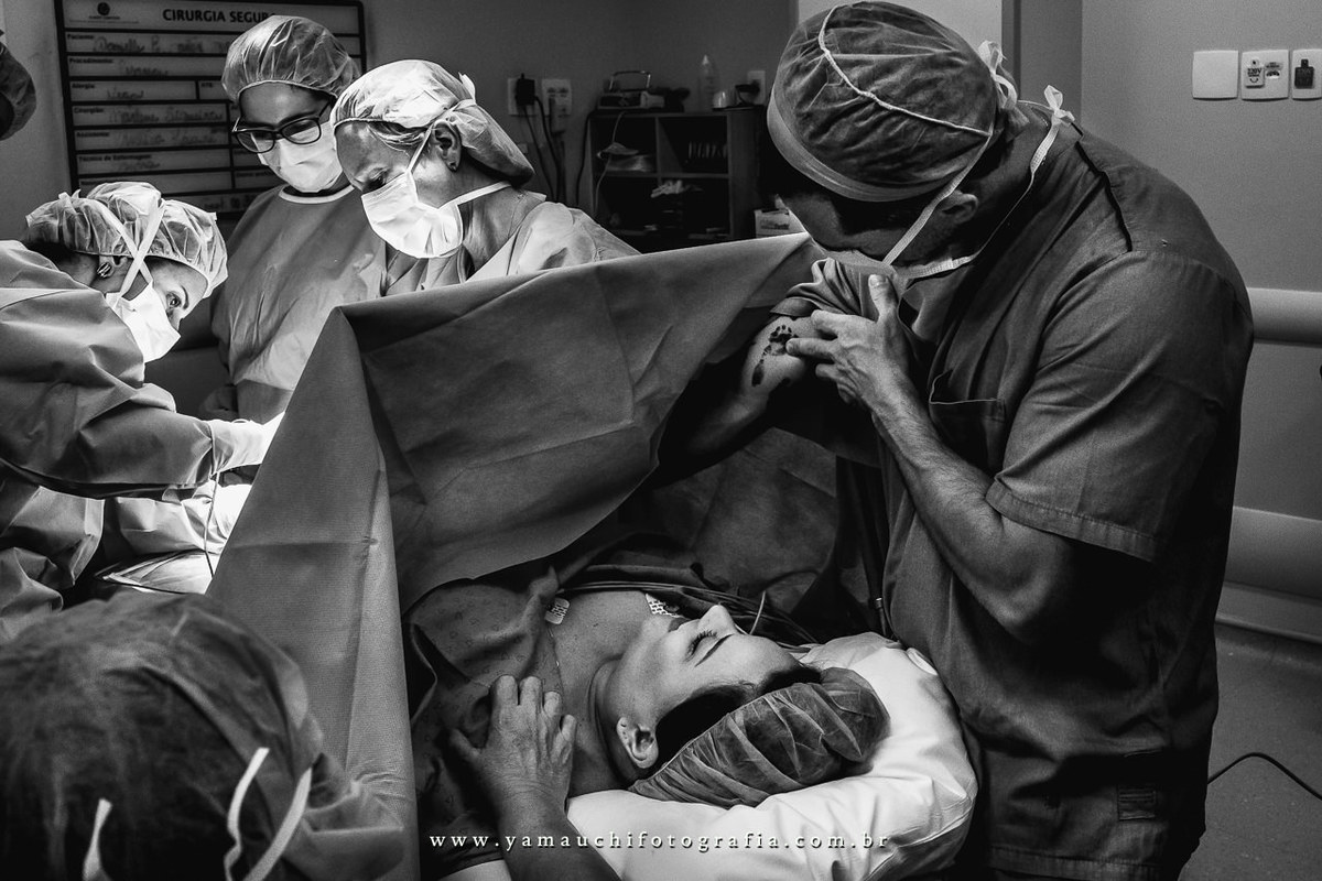 fotografia de família Parto cesarea